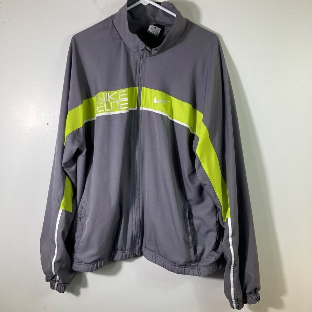 Mens Nike Elite Full Zip Windbreaker Jacket Dri Fit Swoosh Mesh Lined XL